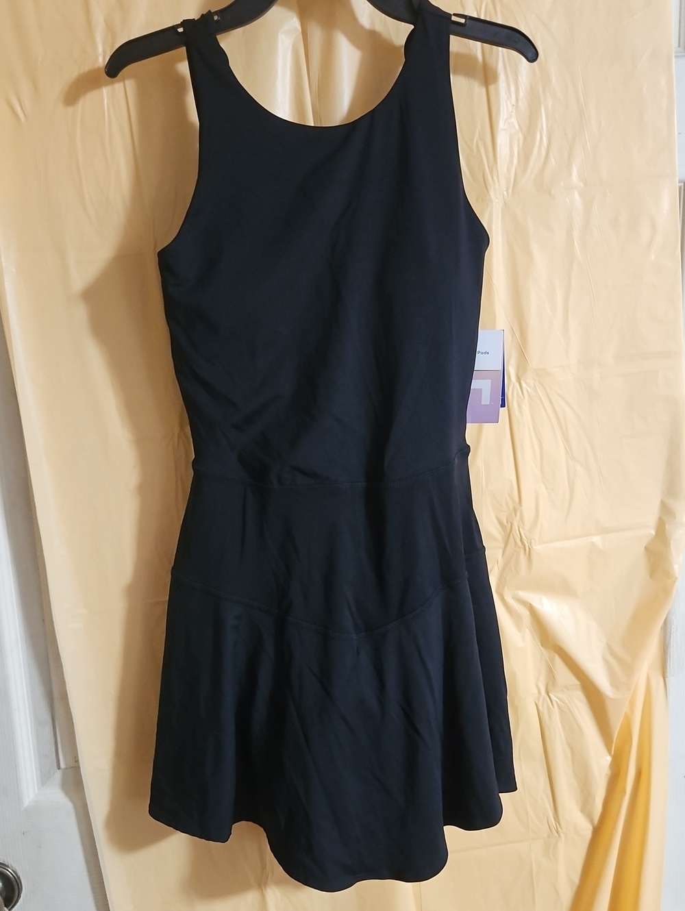 JOYLAB  Scallop Detail Active Dress: Black: New With Tags: Size XS